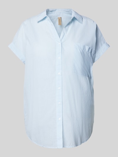 Soyaconcept Blouseshirt met platte kraag, model 'DINAH' Bleu - 2