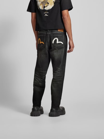 Evisu Jeans mit 5-Pocket-Design Black 5