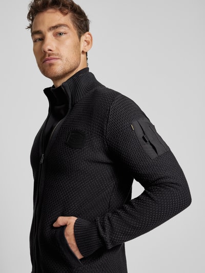 PME Legend Cardigan mit Stehkragen Black 3