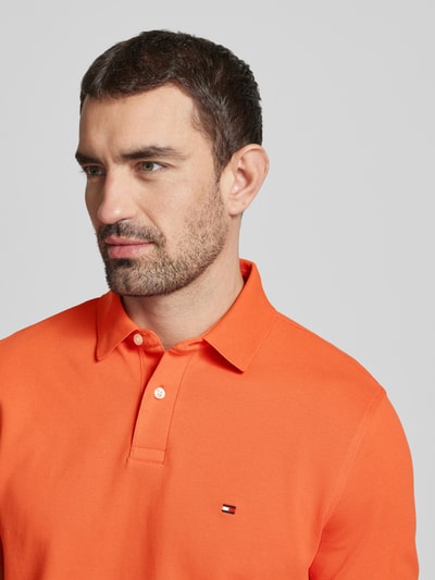 Tommy Hilfiger Regular Fit Poloshirt mit Label-Detail Orange 3