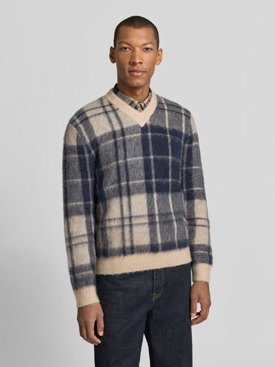 Barbour Pullover aus Wolle mit V-Ausschnitt Silber 4