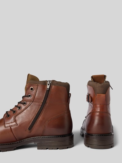 Jack & Jones Veterlaarzen met labeldetail, model 'DEXTER' Cognac - 2