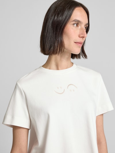 Vero Moda Oversized T-shirt van puur katoen, model 'SARA METTE' Wit - 3
