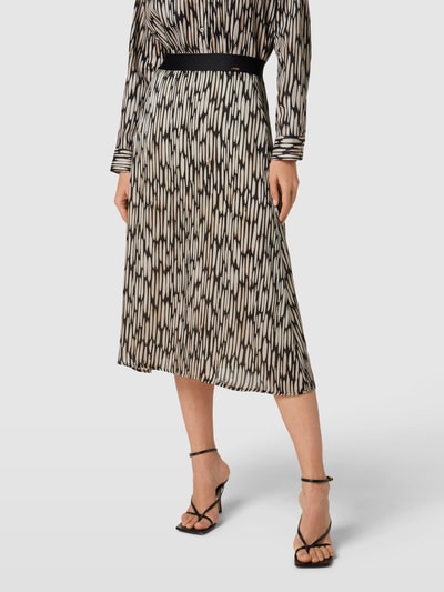 Cinque Midirock mit Animal-Print Modell 'CIRIO' Schwarz 4
