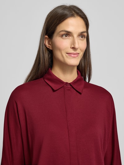 Brax Hemdbluse mit verdeckter Knopfleiste Modell 'CELIA' Bordeaux 3
