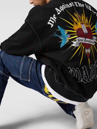 Review X MATW MATW X REVIEW - Sweatshirt mit Label- und Motiv-Prints Schwarz 3