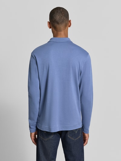 Christian Berg Men Regular Fit Poloshirt aus reiner Baumwolle Jeansblau 5