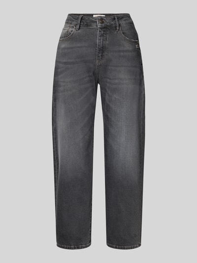 Gang Jeansy o kroju balloon fit z naszywką z logo model ‘IDA’ Średnioszary 2