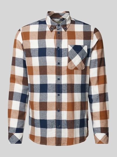 Blend Koszula casualowa o kroju regular fit z kołnierzykiem typu button down Granatowy 2