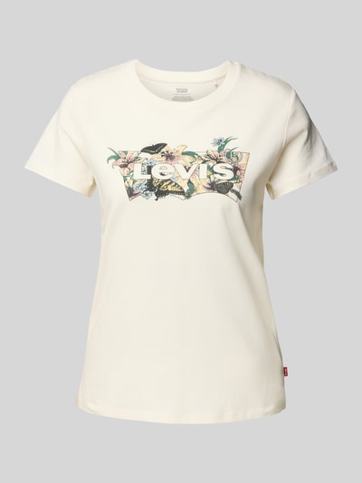 Levi's® T-Shirt mit Label-Print Modell 'LILY' Sand 2