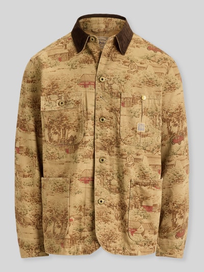 Polo Ralph Lauren Relaxed Fit Hemdjacke aus reiner Baumwolle Beige 3