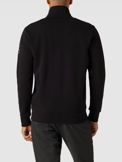 La Martina Sweatjacke mit Label-Stitching Schwarz 5