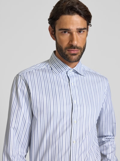 Stenstroms Regular Fit Business-Hemd mit Kentkragen Blau 3