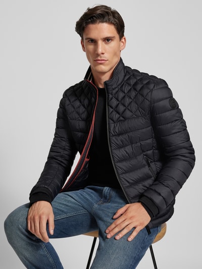 Christian Berg Men Steppjacke mit Reißverschlusstaschen Black 3