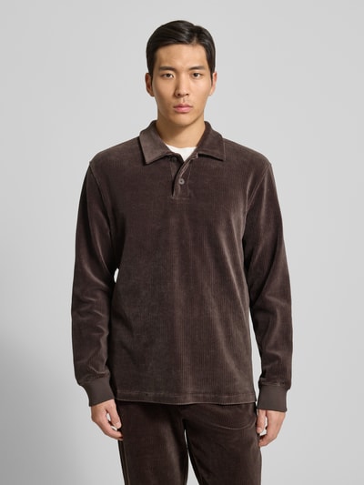 MCNEAL Sweatshirt met polokraag Chocoladebruin - 4