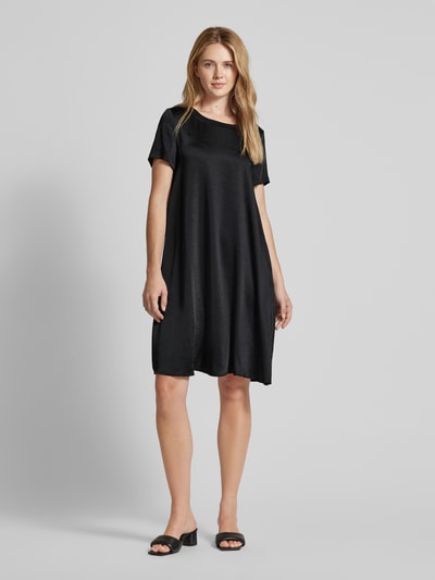 ROBE LÉGÈRE Knielanges Kleid mit Rundhalsausschnitt Black 1