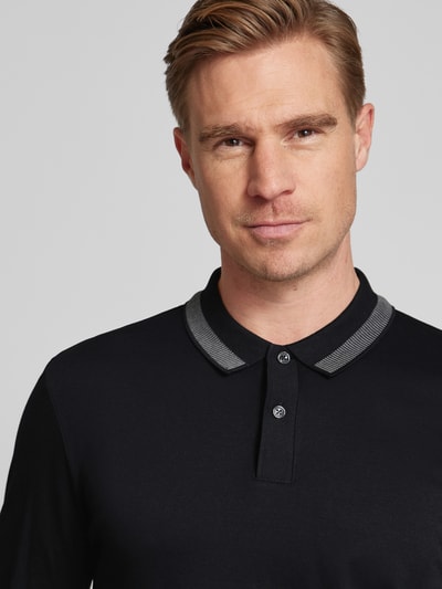 BOSS Poloshirt mit Label-Detail Modell 'Pleins' Black 3