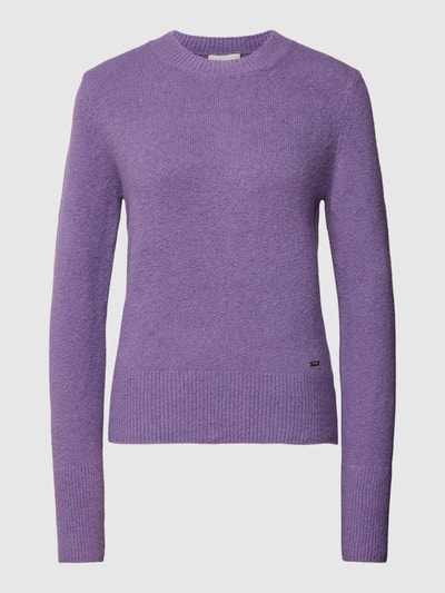 Cinque Gebreide pullover met ribboorden, model 'FAMO' Lila - 2