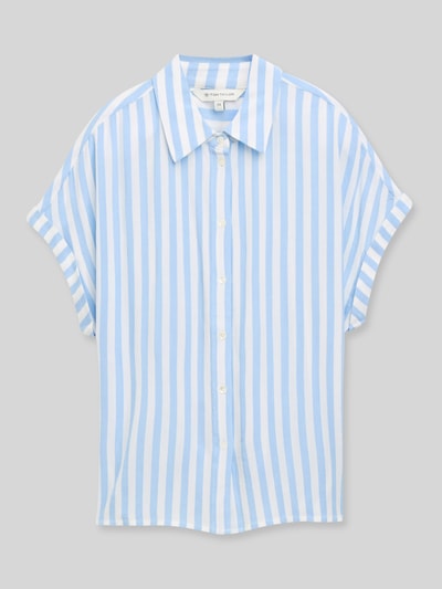 Tom Tailor Regular Fit Bluse aus reiner Viskose  Hellblau 2