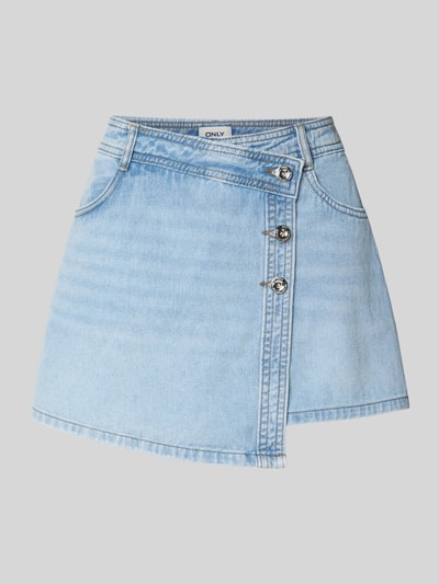 ONLY Regular fit korte jeansrok van puur katoen, model 'LESLY' Jeansblauw gemêleerd - 2