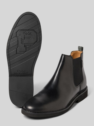 Polo Ralph Lauren Chelsea boots met elastische inzet, model 'TALAN' Zwart - 4