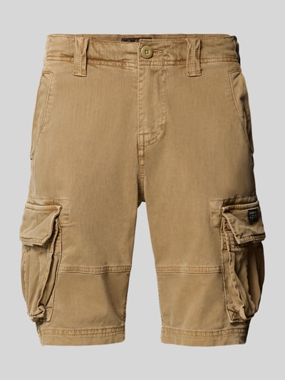 Superdry Korte cargobroek met labeldetail Camel - 2