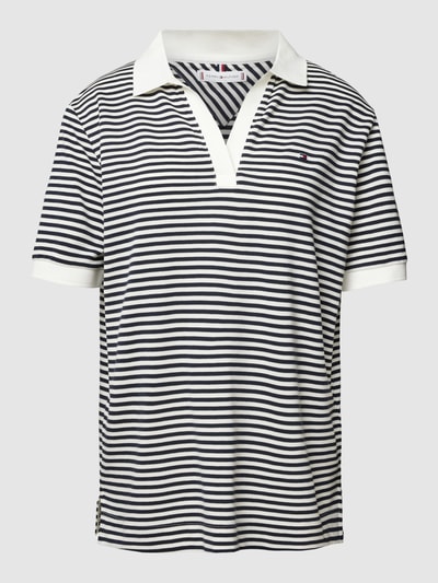 Tommy Hilfiger T-Shirt mit Tunikakragen Marine 2