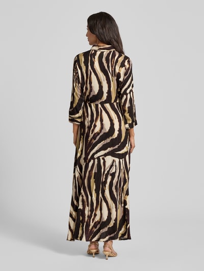 YAS Maxikleid mit Knopfleiste Modell 'SAVANNA' Beige 5