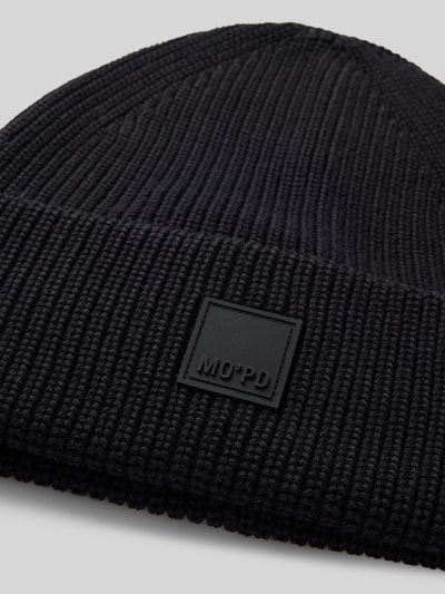 Marc O'Polo Denim Czapka beanie z naszywką z logo Czarny 2