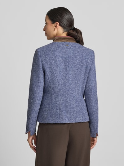 White Label Slim Fit Blazer aus Lanawoll-Mix Jeansblau 5