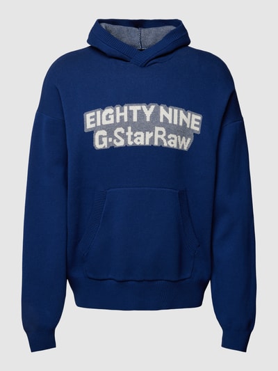 G-Star Raw Gebreide pullover met labelprint Koningsblauw - 2