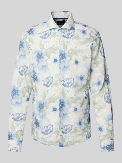 JOOP! Collection Slim Fit Business-Hemd mit Haifischkragen Modell 'Pai' Marine 2