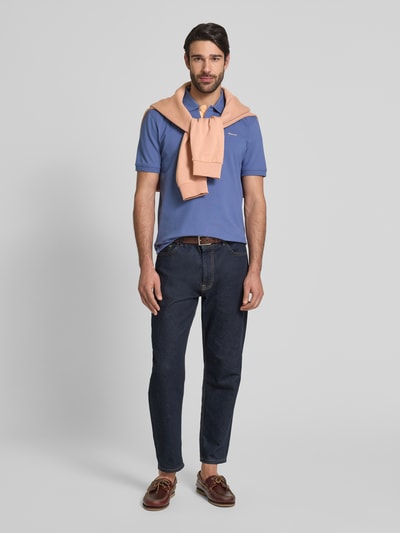 GANT Regular Fit Poloshirt mit Label-Stitching Rauchblau 1