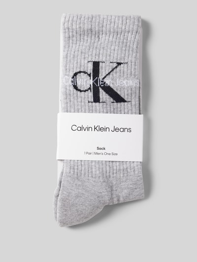 CK Calvin Klein Sokken met labelprint Middengrijs gemêleerd - 3