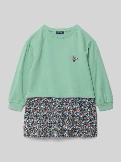 Blue Seven Sukienka mini z wyhaftowanym motywem Miętowy 1