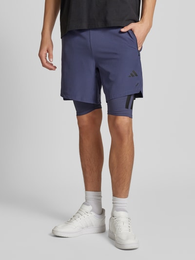 Adidas Training Sweatshorts met labelprint Antraciet - 4