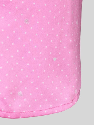 Lauren Ralph Lauren Relaxed Fit Nachthemd mit Viskose-Anteil Modell 'Notch' Roze - 2