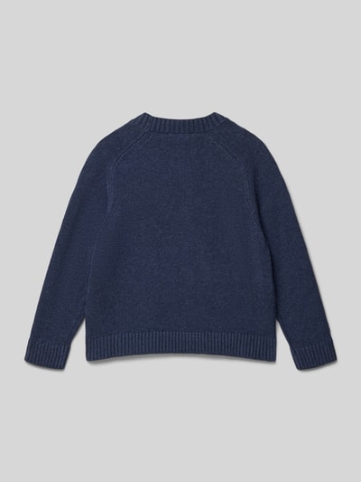 Mango Strickpullover mit Rundhalsausschnitt Modell 'atlas' Blau 3