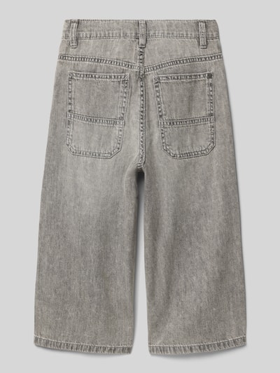 s.Oliver RED LABEL Wide Leg skater jeansshort in puur katoen Zwart - 3
