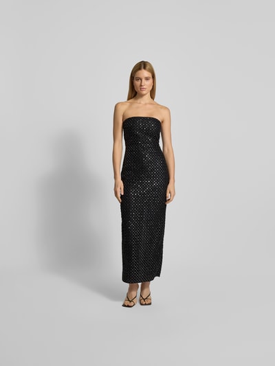 ROTATE Midikleid mit Allover-Pailettenbesatz Black 4