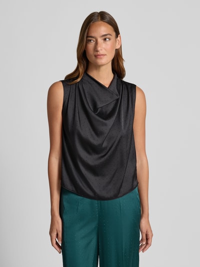 HUGO Regular Fit Blusenshirt mit Ziersteinbesatz Modell 'CASMINI' Black 4
