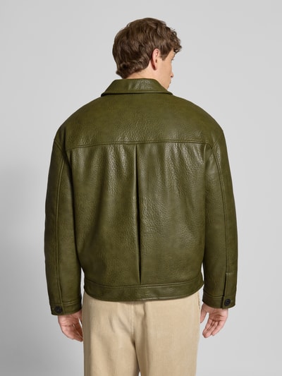 JAKE*S STUDIO MEN Kurtka z imitacji skóry Zielony 5