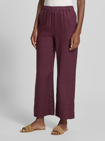 MANGO Stoffhose mit elastischem Bund Modell 'LINO' Lila 4