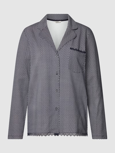 Esprit Pyjama-Oberteil mit Allover-Muster Dunkelblau 2