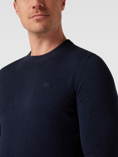 Tom Tailor Gebreide pullover met ronde hals Donkerblauw - 3