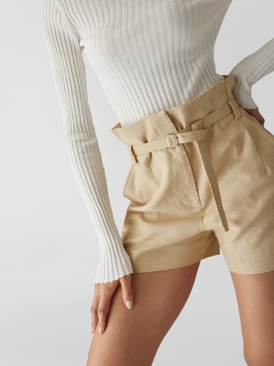 Iro Shorts mit Strukturmuster Camel 6