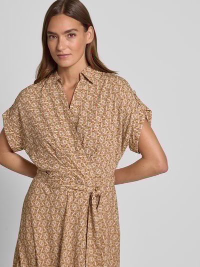 Lauren Ralph Lauren Sukienka koszulowa z wiązanym paskiem model ‘FRATILLIO’ Beżowy 3