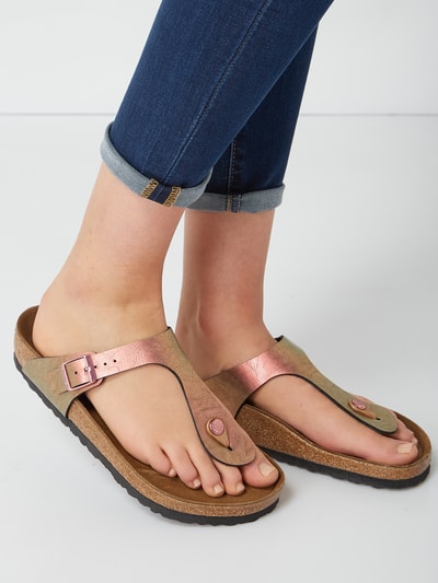 Birkenstock Zehentrenner 'Gizeh' in changierender Optik Kupfer 3