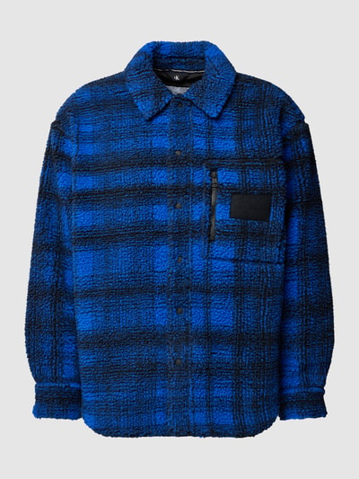 Calvin Klein Jeans Hemdjacke mit Tartan-Karo Royal 2