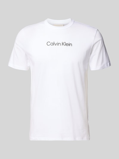 CK Calvin Klein T-Shirt mit Logo-Print Weiss 2